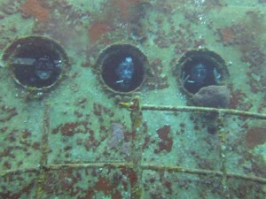 Diving Team Inside the Wreck